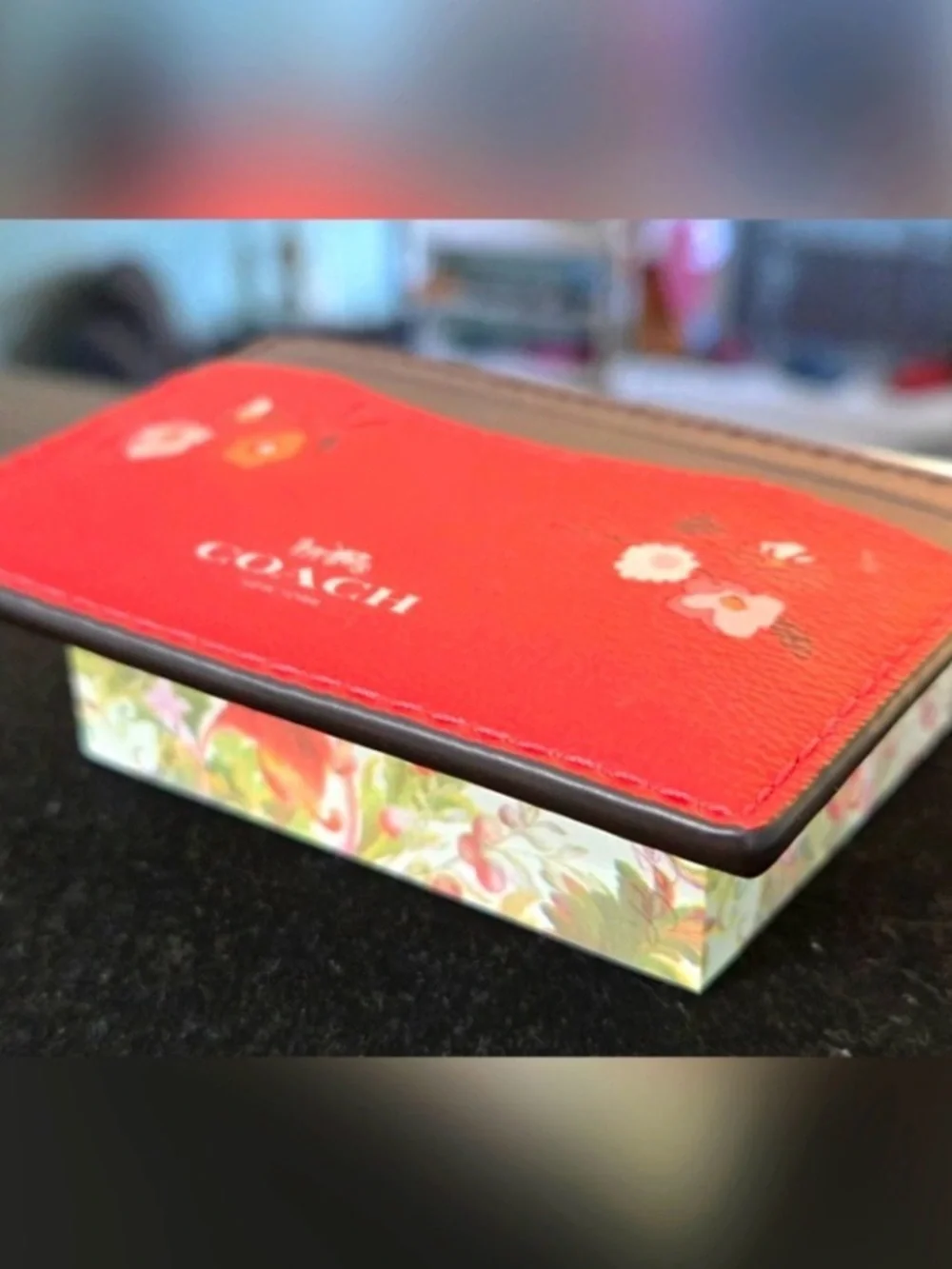 COACH Card Case Baby Bouquet Print NWOT - Picture 3 of 6